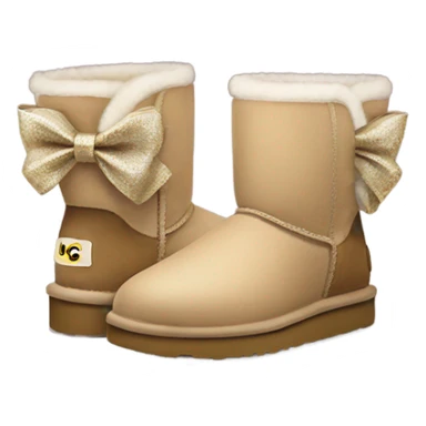 uggs with bows on back sticker