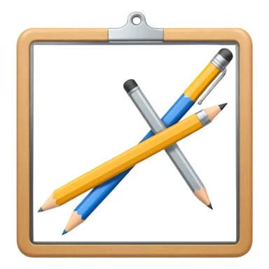pencil and ruler crossing on a screen sticker