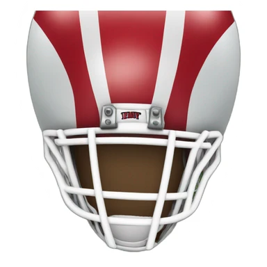 Red White Football sticker