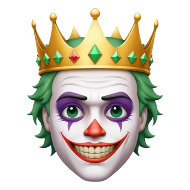 Joker with crown sticker