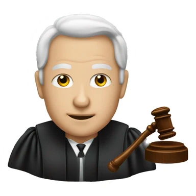 judge with a gavel sticker