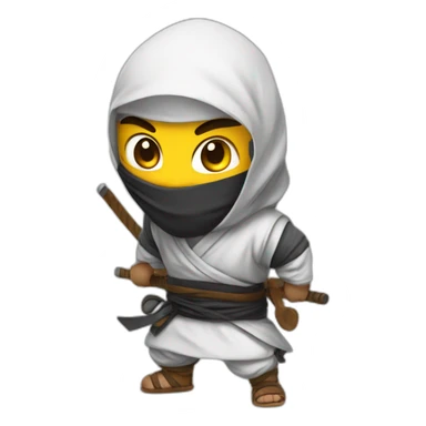Ninja avec drapeau marocain sticker