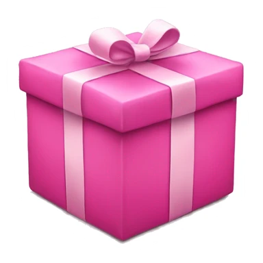 Pink Christmas present  sticker