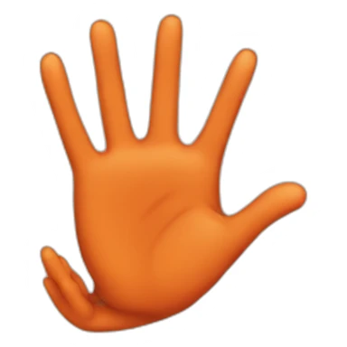 hands forming a fox sticker