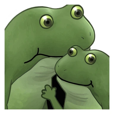 Kissing another emoji sticker