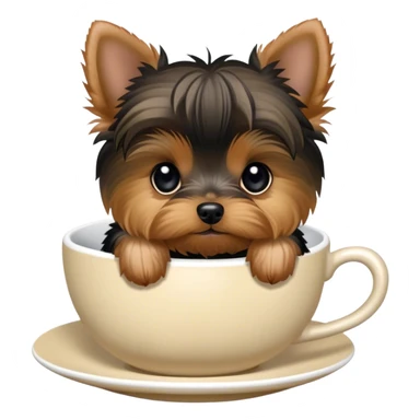 Teacup Yorkie sticker