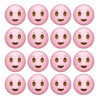 Pale pink pastel emoji sticker