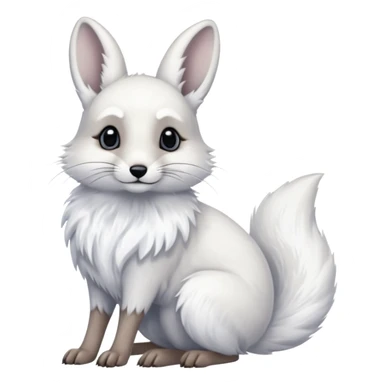 Ermine-Snowshoe-Hare-Arctic-Fox-fusion-hybrid sticker