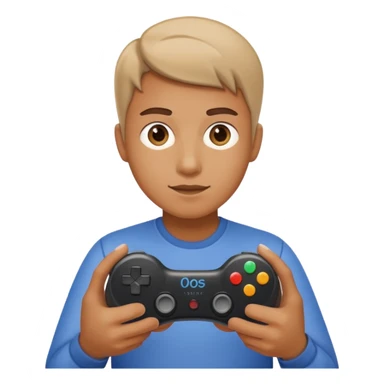 Une personne qui a un control dans la main avec un 0 sticker