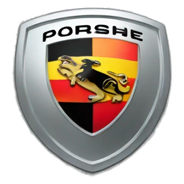 Porsche logo sticker