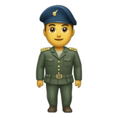 military blu barrete sticker