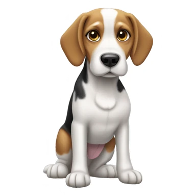 Perro beagle gris sticker