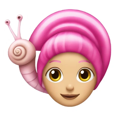A snail dressed like barbie  sticker