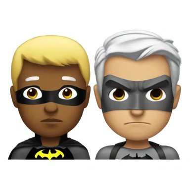 Batman next to robin sad sticker