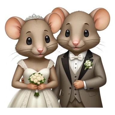 Married rats sticker