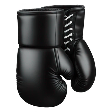 Black boxing glove sticker