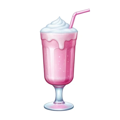 sabrina carpenter glittery pink drink with cold foam sticker