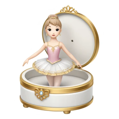 Ballerina Jewelry Music Box sticker