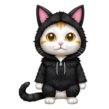 a cat costume  sticker