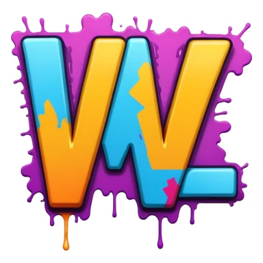 Graffiti the words W Hours  sticker