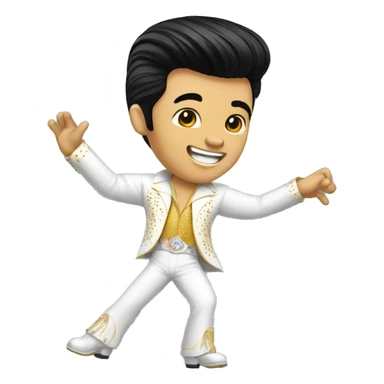 elvis presley dancing sticker