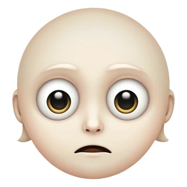 Creepy face  sticker