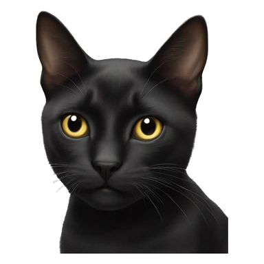 Black cat thunders ￼ sticker