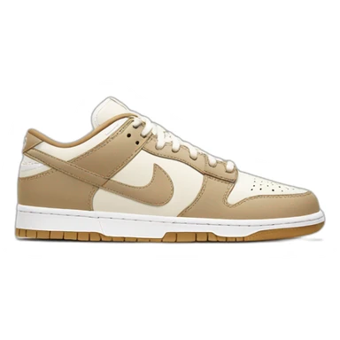 Dunk low beige and white sticker
