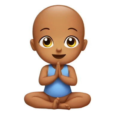 Baby doing yoga  sticker