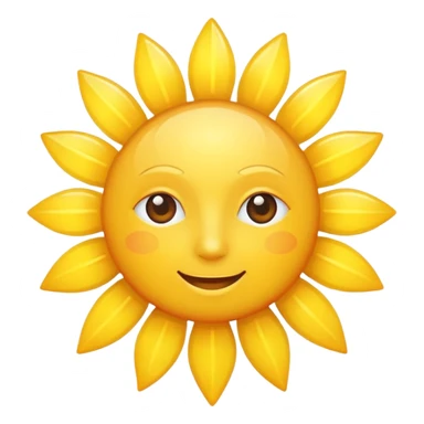 sun with no face sticker