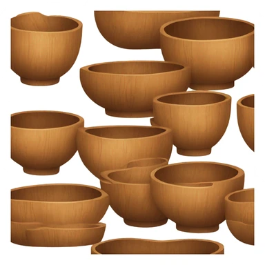 Acacia wood bowl sticker