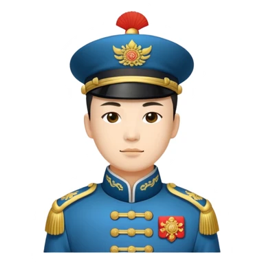Qing Dynasty soldier sticker