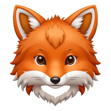 une tête de renard trop kawaii sticker
