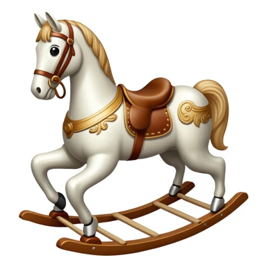 Rocking horse sticker