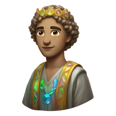 astrology virgo male white the maiden iridescent  sticker