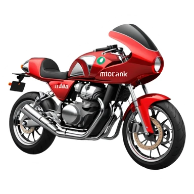 a motorbike with the text MotoRank Italia sticker