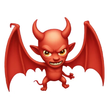  winged devil  sticker