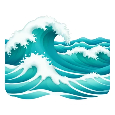 ocean waves sticker