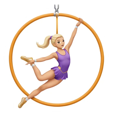 aerial hoop aerialist no colour  sticker