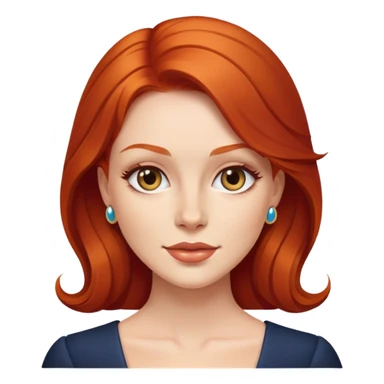 mulher ruiva rica sticker