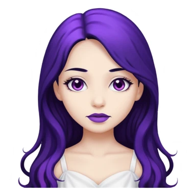 Purple girl sticker