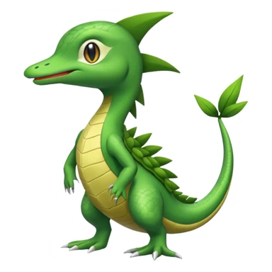 Sceptile-Snivy-hybrid-fusion (full body) sticker