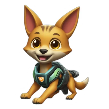 jackal-playing-rocket-league sticker