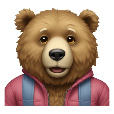 urso com jaqueta da artkids sticker