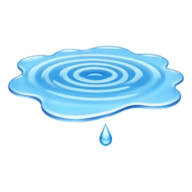 Blue puddle sticker