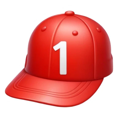 empty red cap with number “1” on it sticker