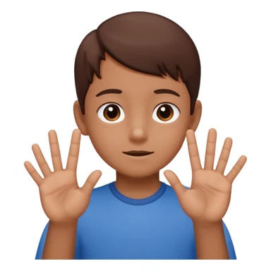 The 67 kid doing 67 with the hands sticker