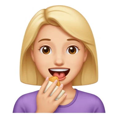 woman burping sticker