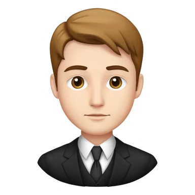 formal attire portrait of male sticker