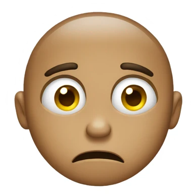 Guilty worried face sticker